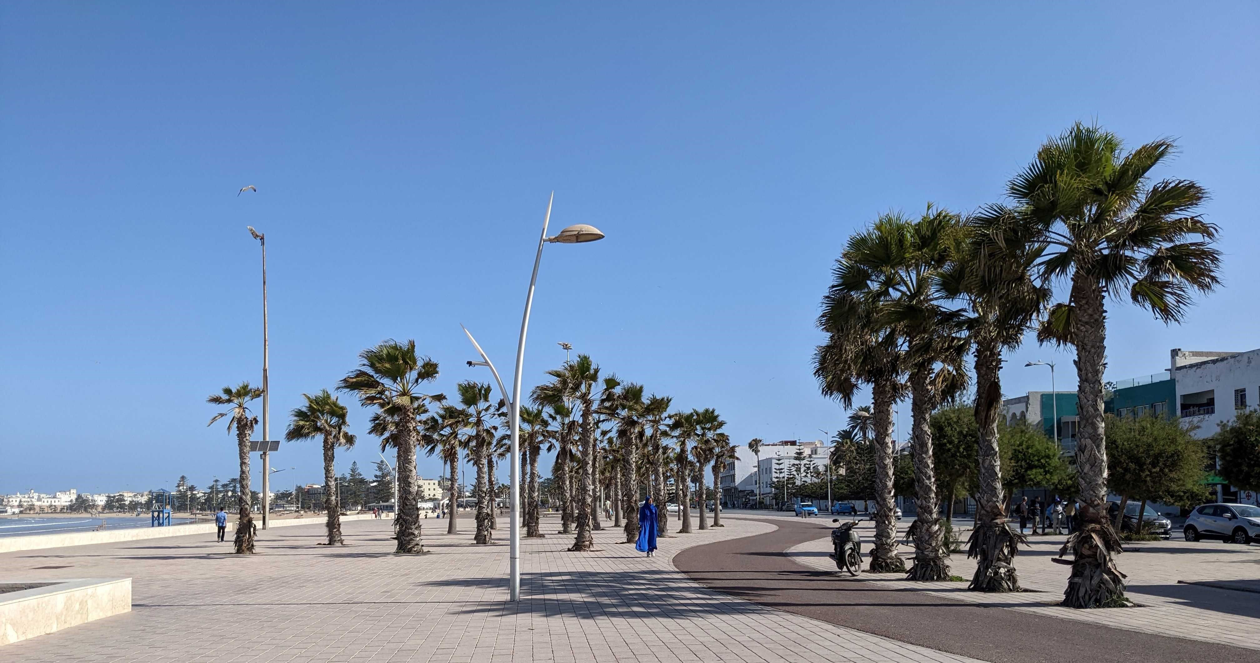 Essaouira beach at night