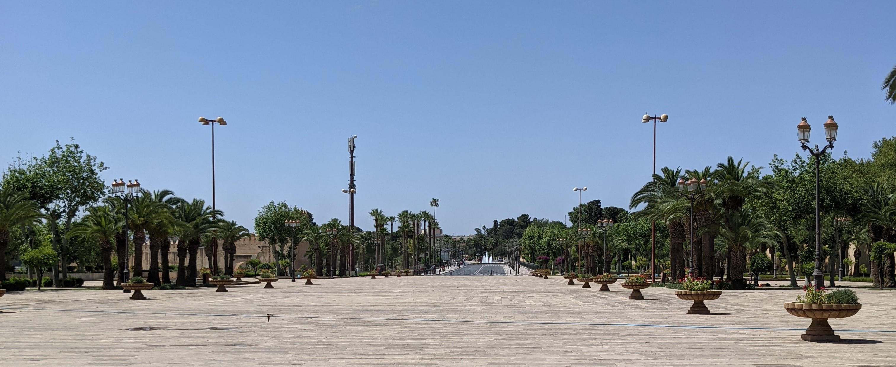 Square outside of Royal Palace at Fez